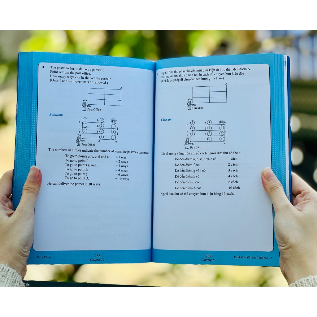 Sách Đánh thức tài năng toán học 2, toán lớp 2, toán lớp 3 - Á Châu Books, bìa cứng, in màu ( 8 - 9 tuổi )
