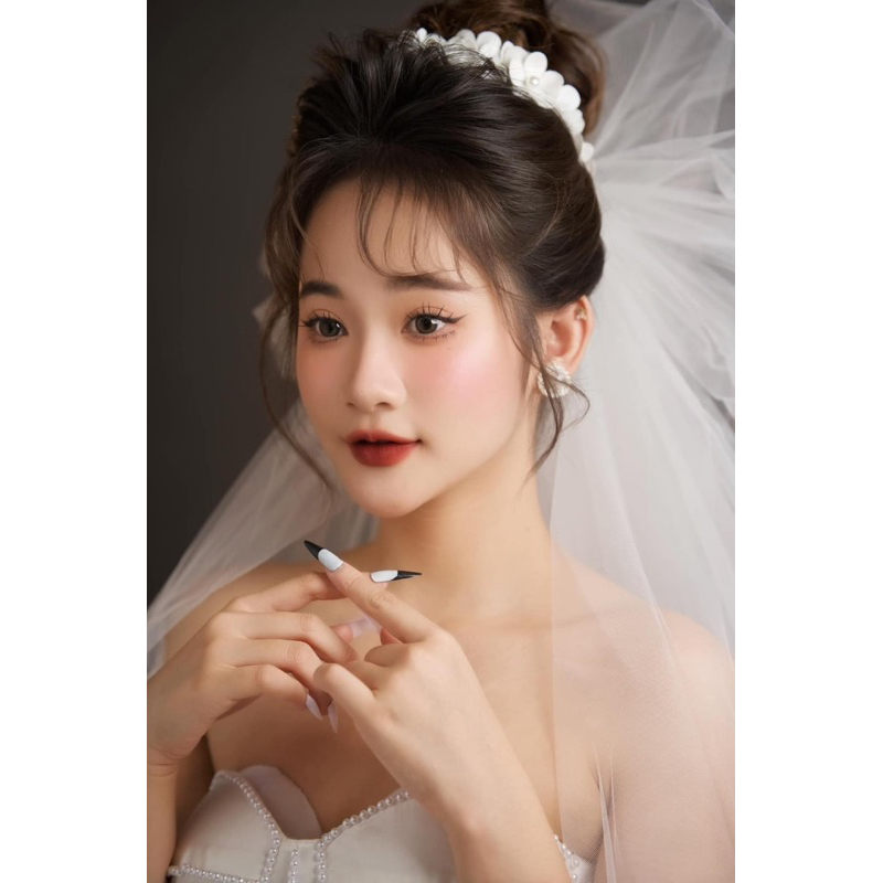 Bờm hoa đất nhật bản dành cho cô dâu