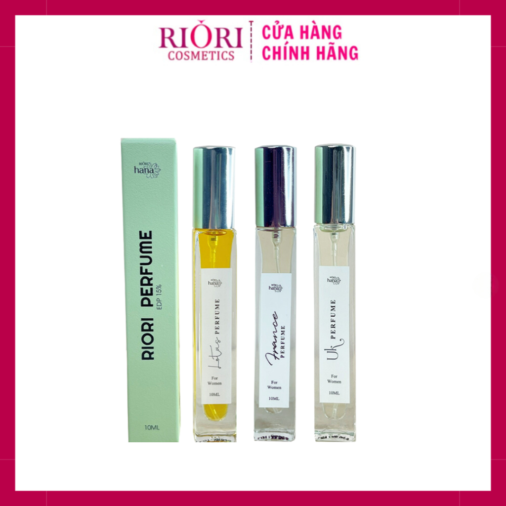 Nước hoa nữ mini RIORI HANA 10ml lưu hương thơm lâu 12 tiếng | Quyến rũ/Sang trọng/Quý phái/Thanh lịch/Nhẹ nhàng/Ngọt ng
