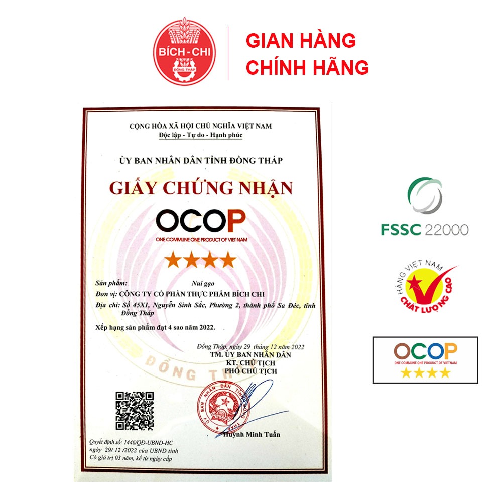 Nui Gạo Bích Chi 200g