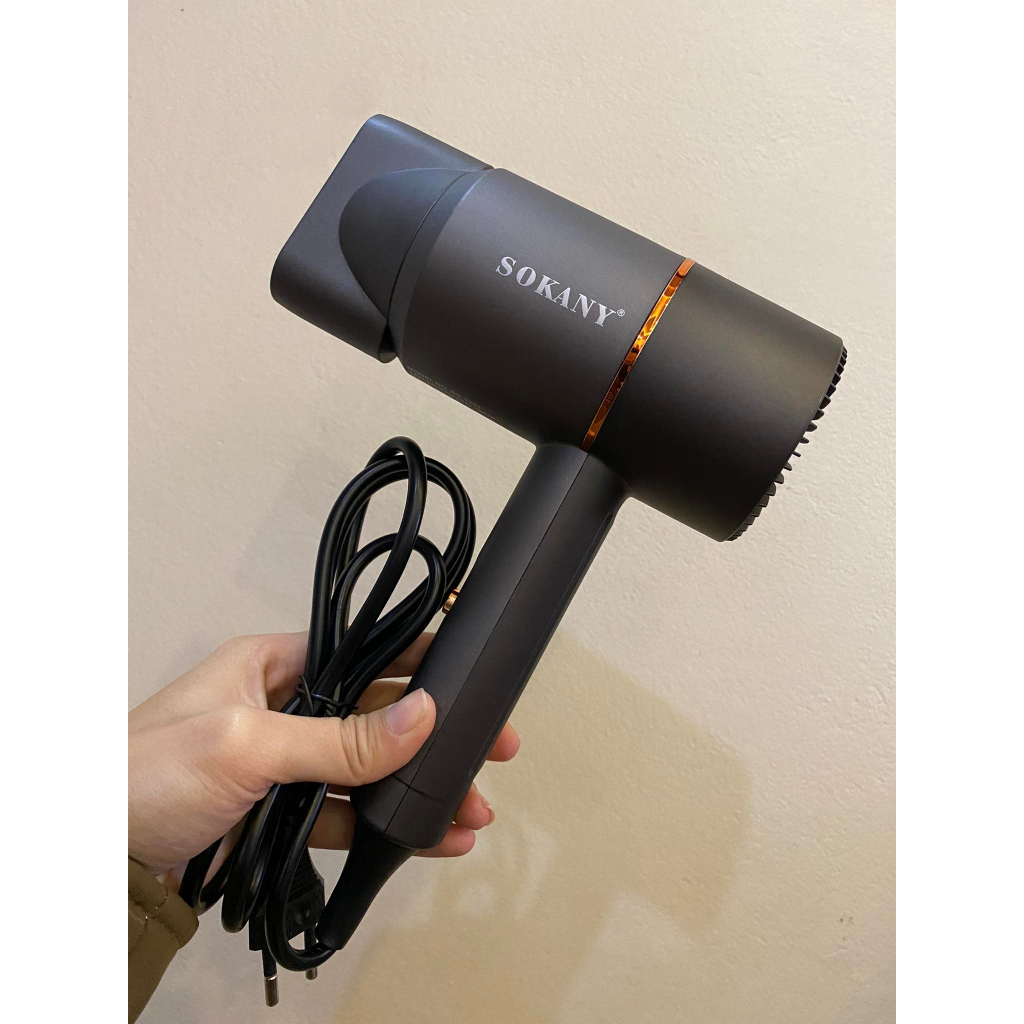 Máy Sấy Tóc Ion Âm SOKANY SK-2023 Nóng Lạnh Cao Cấp Hàng Chính Hãng Công Xuất Lớn