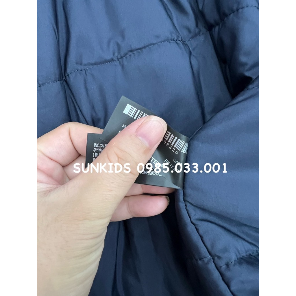 Áo khoác dạ xám bé gái túi hộp có mũ