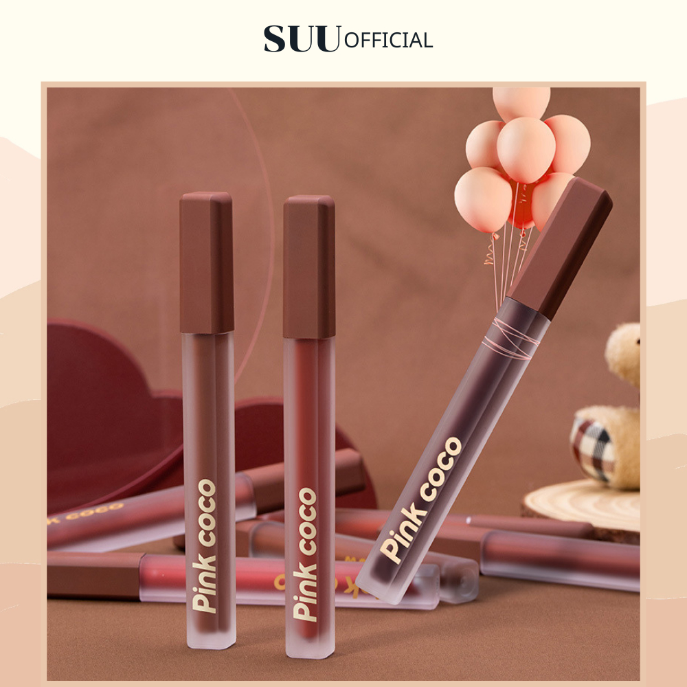 Son Kem Lỳ PINK COCO, Dưỡng Ẩm Mềm Môi, Che Phủ Vân Môi Cho Làn Môi Mướt Mịn Như Nhung