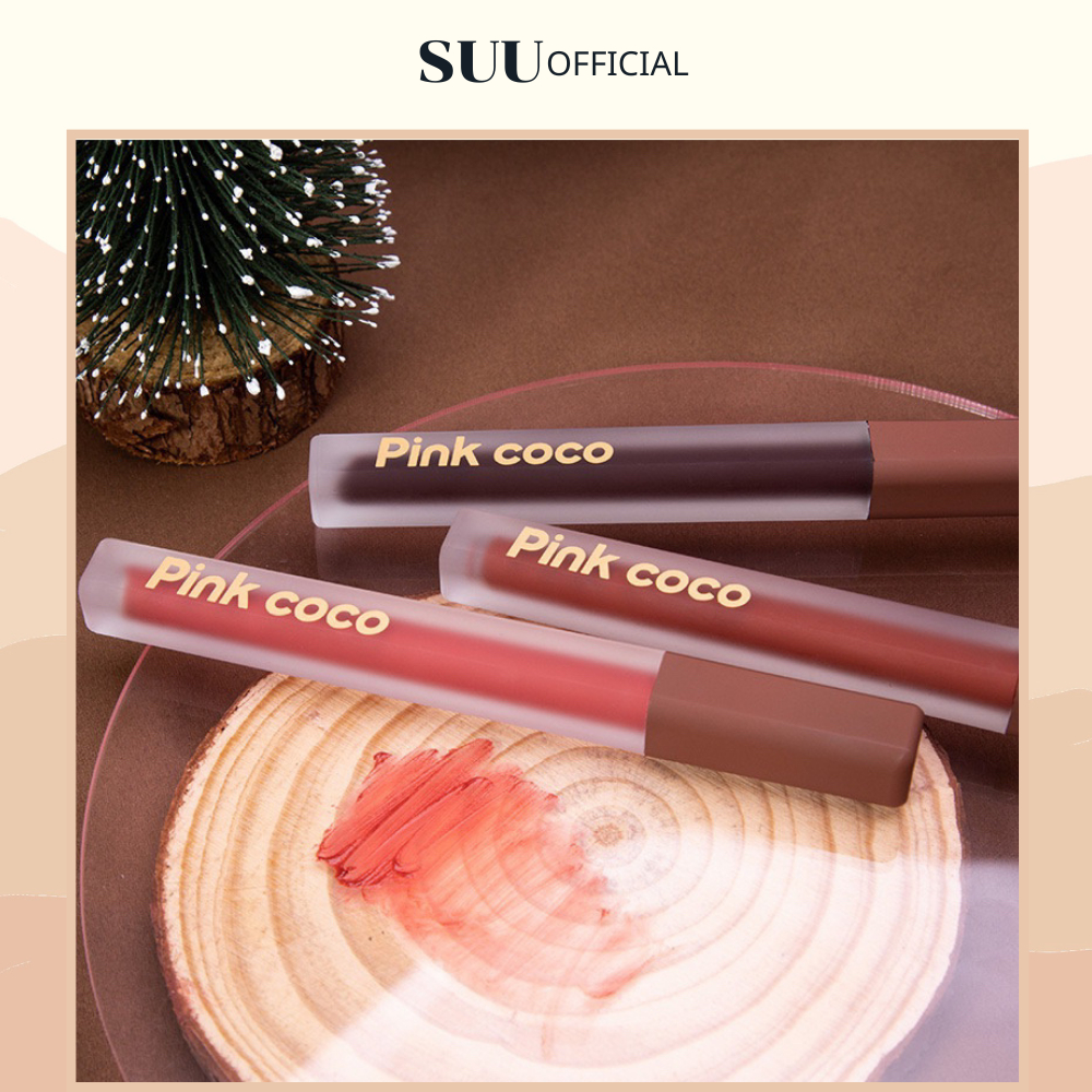 Son Kem Lỳ PINK COCO, Dưỡng Ẩm Mềm Môi, Che Phủ Vân Môi Cho Làn Môi Mướt Mịn Như Nhung