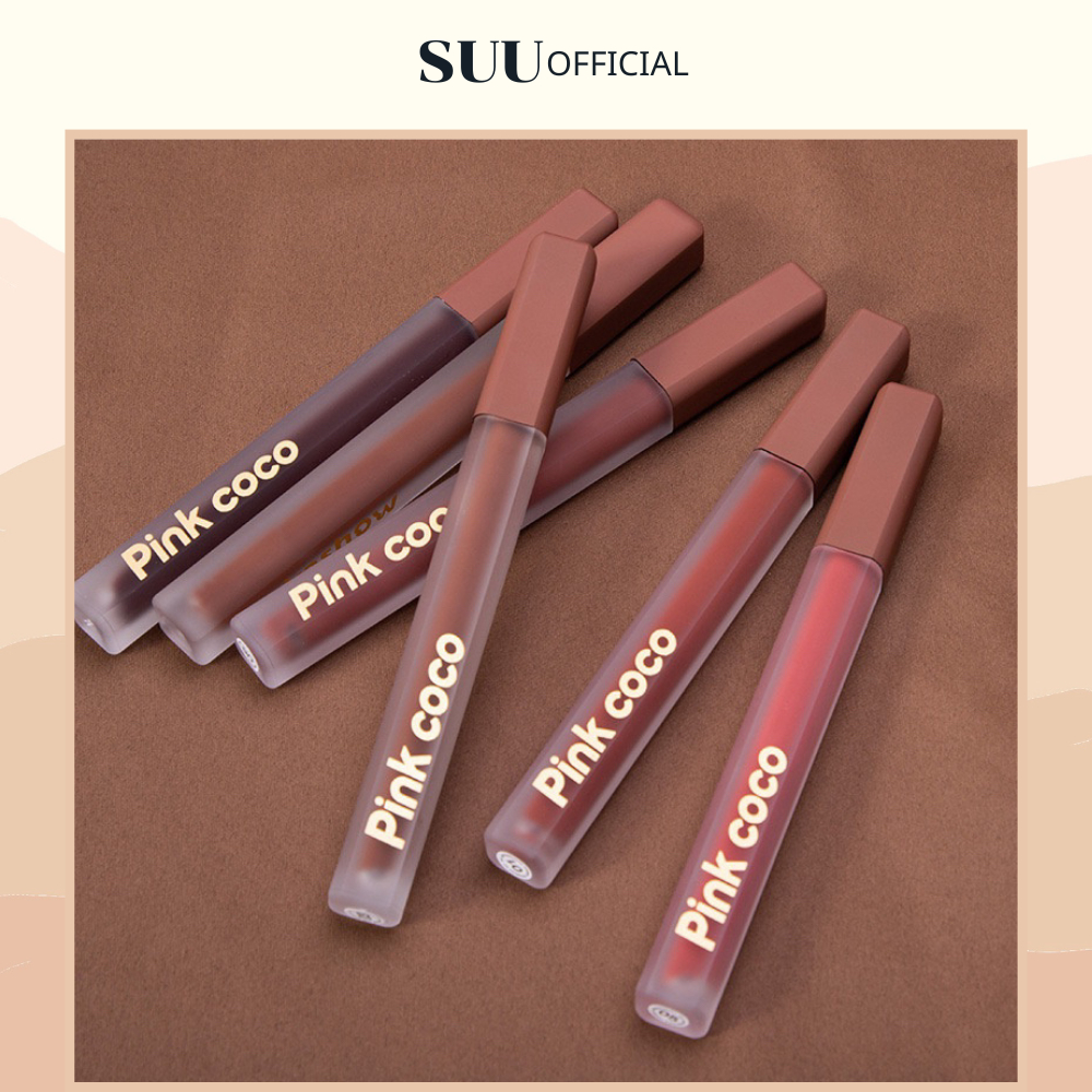 Son Kem Lỳ PINK COCO, Dưỡng Ẩm Mềm Môi, Che Phủ Vân Môi Cho Làn Môi Mướt Mịn Như Nhung