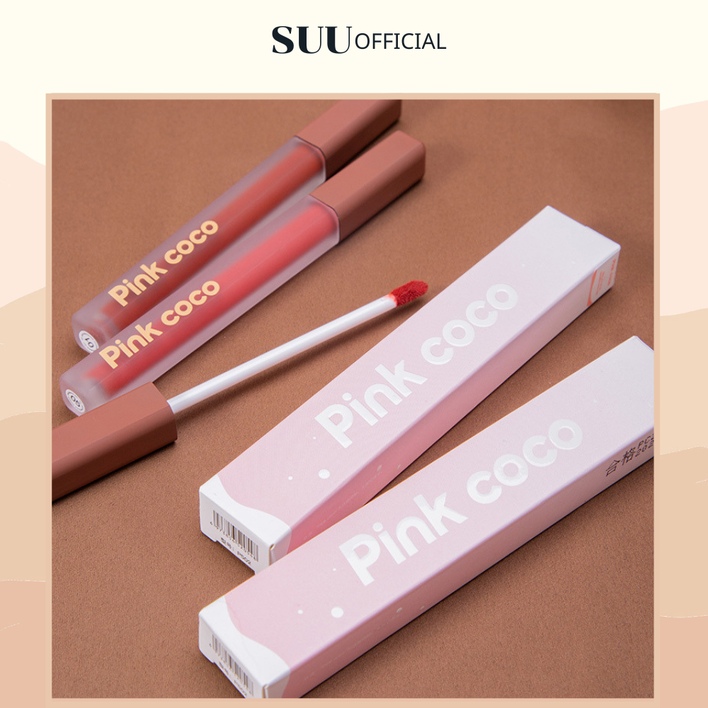 Son Kem Lỳ PINK COCO, Dưỡng Ẩm Mềm Môi, Che Phủ Vân Môi Cho Làn Môi Mướt Mịn Như Nhung