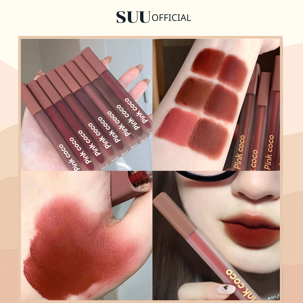 Son Kem Lỳ PINK COCO, Dưỡng Ẩm Mềm Môi, Che Phủ Vân Môi Cho Làn Môi Mướt Mịn Như Nhung