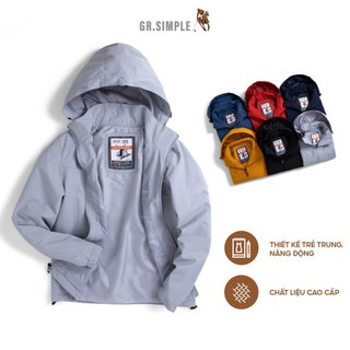 Áo khoác chống gió 2 lớp GRSIMPLE Chống nước nhẹ, phom ôm vừa vặn (CW2001)