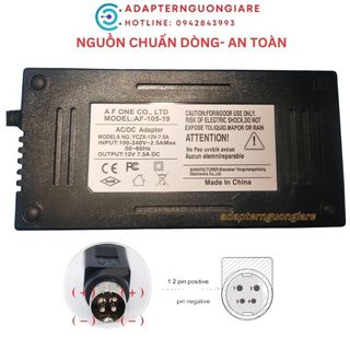 Adapter nguồn 12V 7.5A 4 pin cho máy bán hàng POS