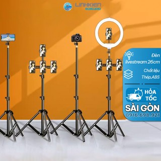🔥 GIÁ SỈ 🔥 Bộ Đèn Led Livestream Size 26cm (Kèm Cả chân 2M & kẹp điện thoại)