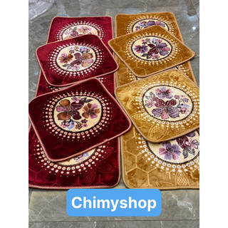 Thảm trải ghế bộ thảm ghế 3 tấm size 1m7x55/55x55cm
