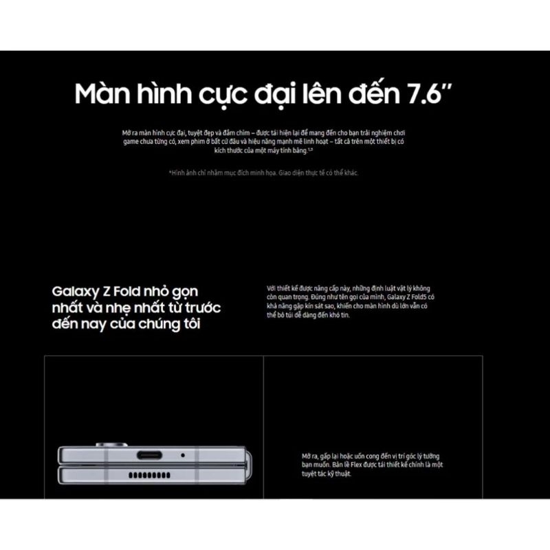 Smartphone Galaxy Z Fold5 Chính Hãng SSVN tại HA Mobile
