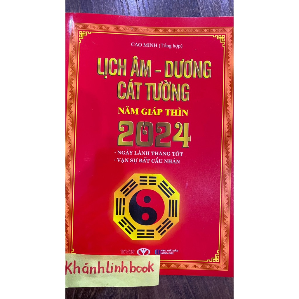 Sách - Lịch âm dương cát tường 2024
