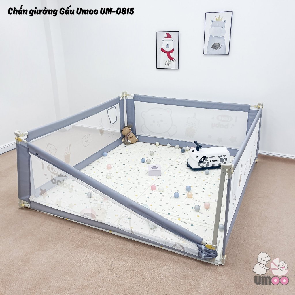 Thanh chắn giường cho bé cao 92cm TRƯỢT 1 BÊN, 2 bên ( giao 2hHCM) 💘