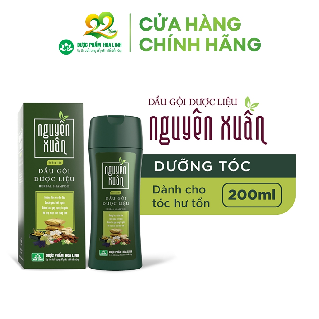 Dầu Gội Dược Liệu Nguyên Xuân Xanh - Dưỡng Tóc (200ml)