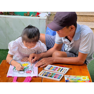 Túi vải tô màu cho bé