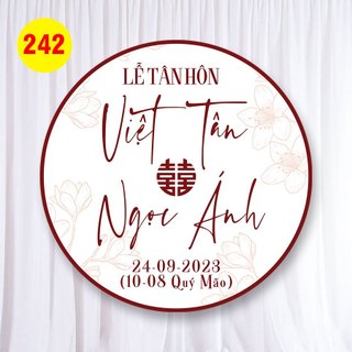 MS 242 - Bảng Gia Tiên, Backdrop trang trí đám cưới