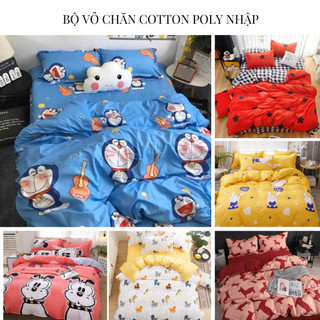 Bộ Vỏ CHĂN GA GỐI COTTON POLY hàng NHẬP KHẨU SIÊU ĐẸP.