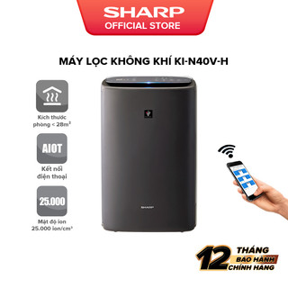 Máy lọc khí và tạo ẩm Sharp KI-N40V-W/H - Hàng chính hãng bảo hành 12 tháng