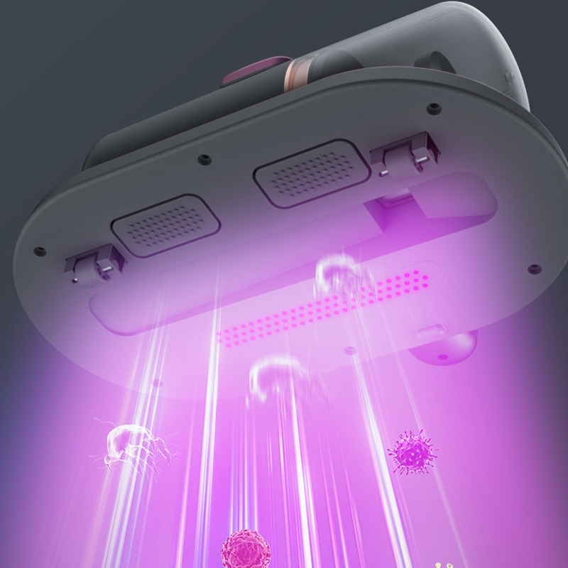 Máy hút bụi mini cầm tay không dây, Máy hút bụi giường nệm diệt khuẩn tia UV thế hệ mới với lực hút 10000Pa