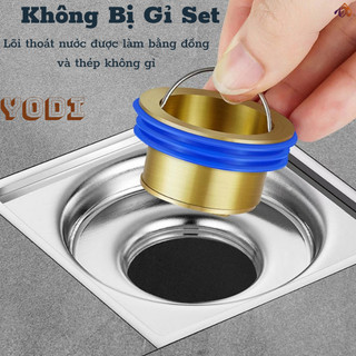 Nắp chặn cống, nắp chặn thay thế nắp cống, với chất liệu nắp chặn đồng thau, chống mùi hôi dưới cống