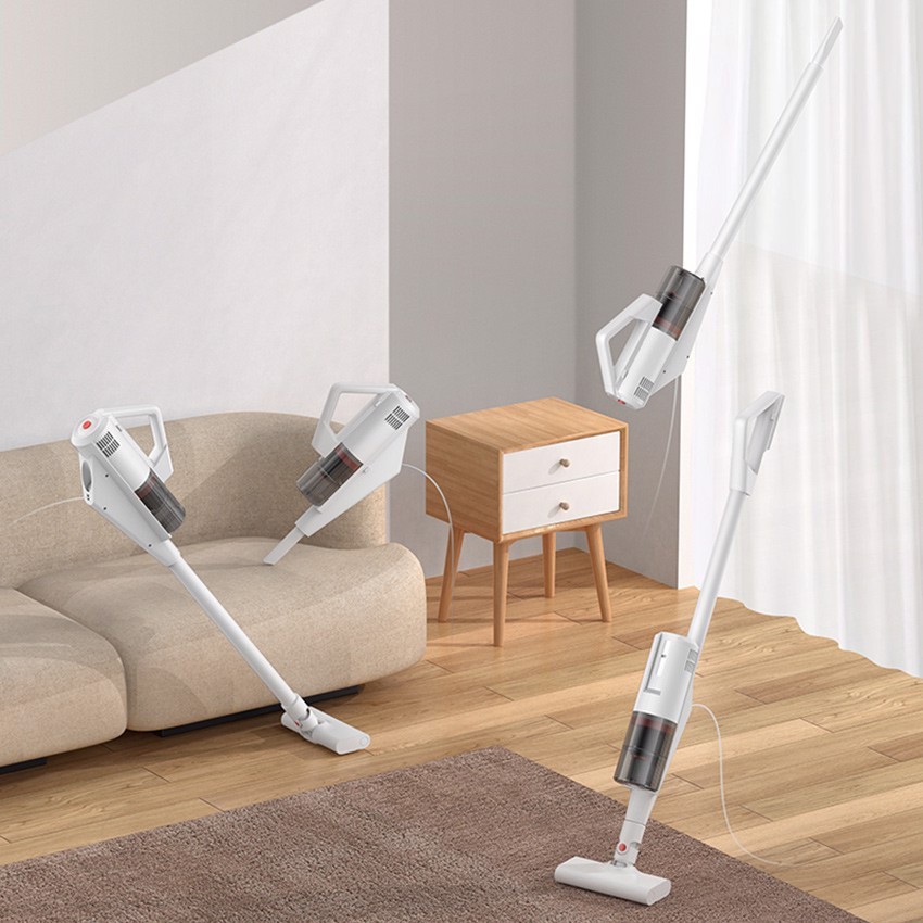Máy hút bụi cầm tay gia đình Deerma DX888 kèm 3 đầu hút đa năng công suất lên đến 400W - Bảo hành 12 tháng