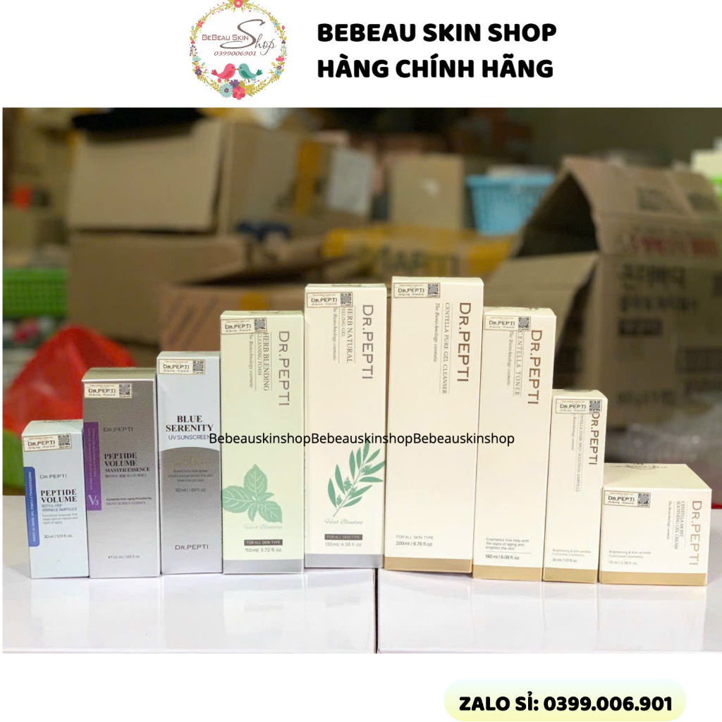 Nước Hoa Hồng Dưỡng Da Căng Bóng Dr.Pepti Centella Toner 180ml