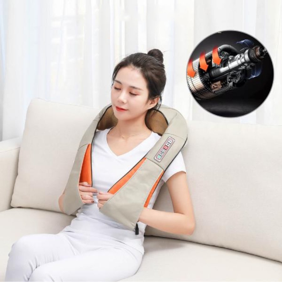 Máy Massage Đa Năng Cổ Vai Gáy Hồng Ngoại 6D HM-V85 , Đai mát xa đa năng, matxa vai gáy, bụng, Cổ, lưng eo, chân tay