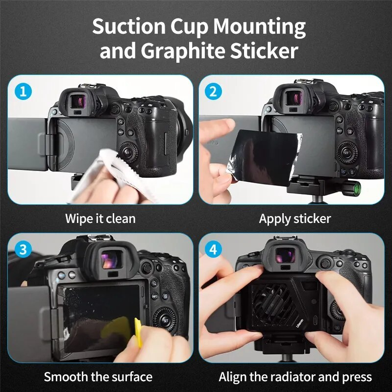 ULANZI CA25  - Quạt Làm Mát Dành Cho Máy Ảnh Sony / Canon / Fujifilm / Nikon - Hàng Chính Hãng