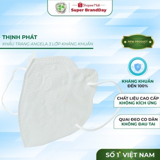 200 chiếc khẩu trang y tế trắng Thịnh Phát Angela 3 lớp kháng khuẩn chống bụi an toàn chính hãng Thịnh Phát