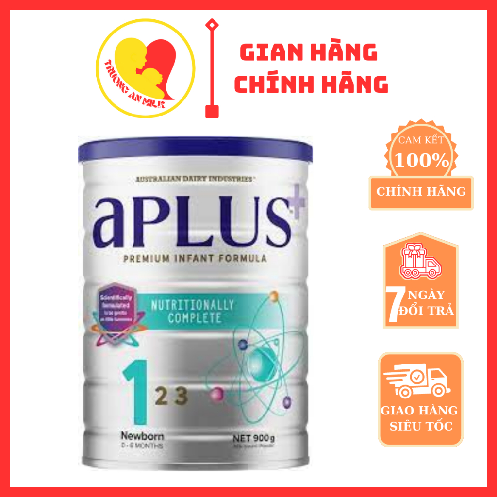 Sữa bột aPLUS+ dành cho bé từ 0-12 tháng tuổi lon 800g nhập khẩu Úc