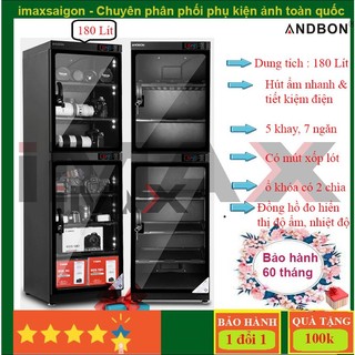 Tủ chống ẩm andbon ad-180s, 180 lít + quà tặng