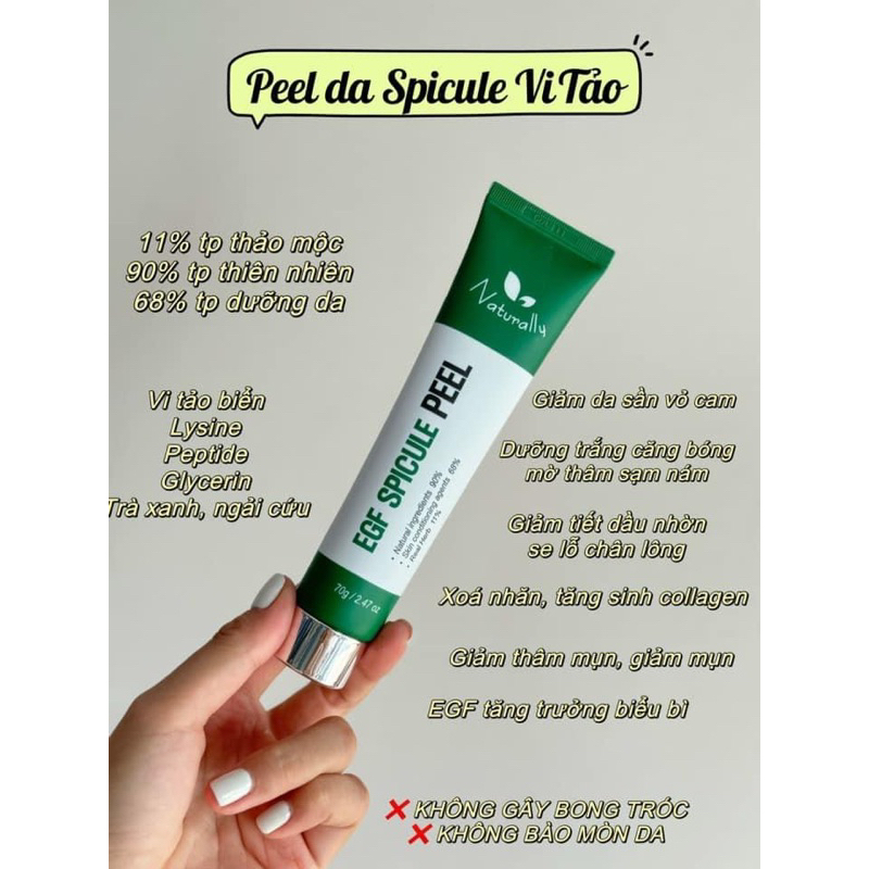 Mangtaybaby - Tẩy da chết hoá học cho da EGF Spicule Peel Naturally