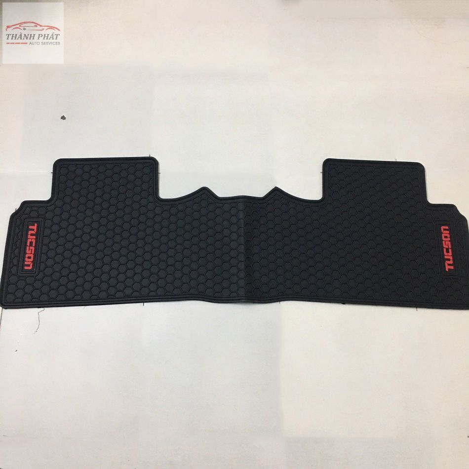 Thảm Sàn, Thảm Lót Sàn 3D Họa Tiết Tổ Ong Xe Hyundai Tucson 2022-2023  Loại 1 Chữ Đỏ