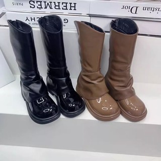 Boot cao cổ da mềm mẫu mới cho bé gái