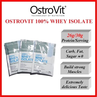 Gói Sample Ostrovit Whey Protein Isolate 01 lần dùng – Bổ sung Protein, hỗ trợ tăng Cơ, giảm Mỡ, phục hồi Cơ