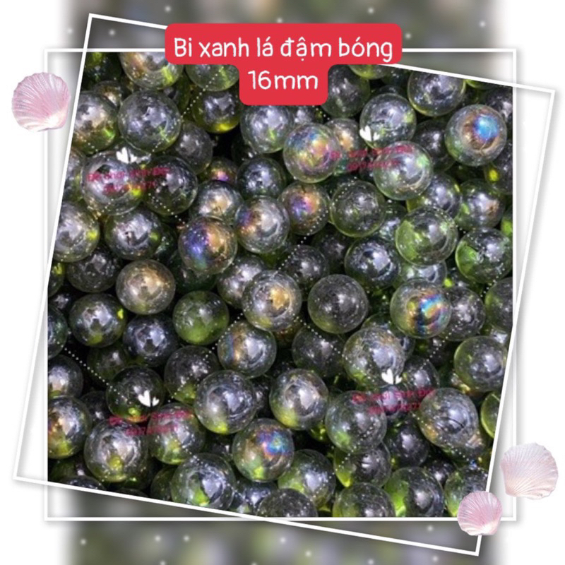 30 viên bi thuỷ tinh nhỏ 16mm các loại - bi ve truyền thống