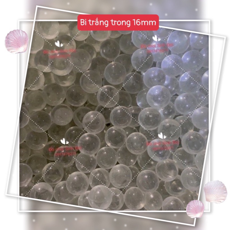 30 viên bi thuỷ tinh nhỏ 16mm các loại - bi ve truyền thống