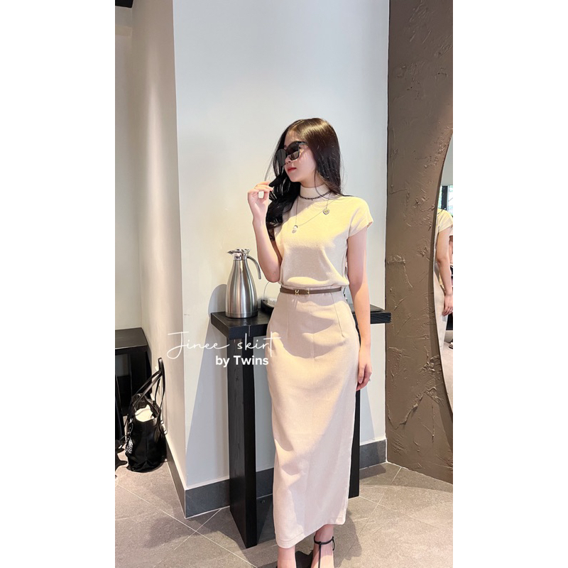 Chân váy Hàn Quốc bút chì nữ dáng dài by TWINS