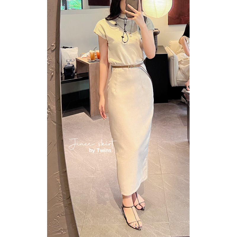 Chân váy Hàn Quốc bút chì nữ dáng dài by TWINS