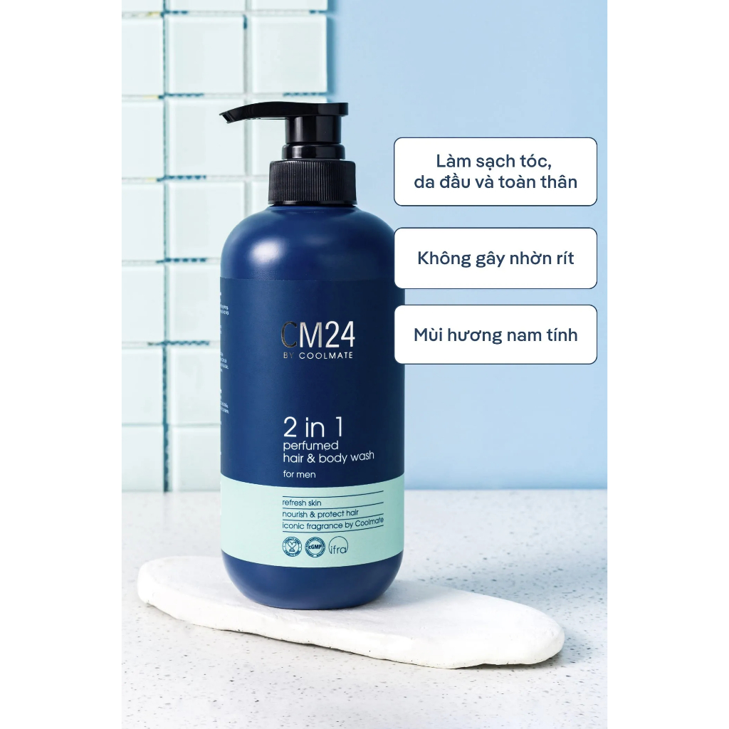 Sữa tắm gội 2in1 hương nước hoa thương hiệu CM24 - 500ml