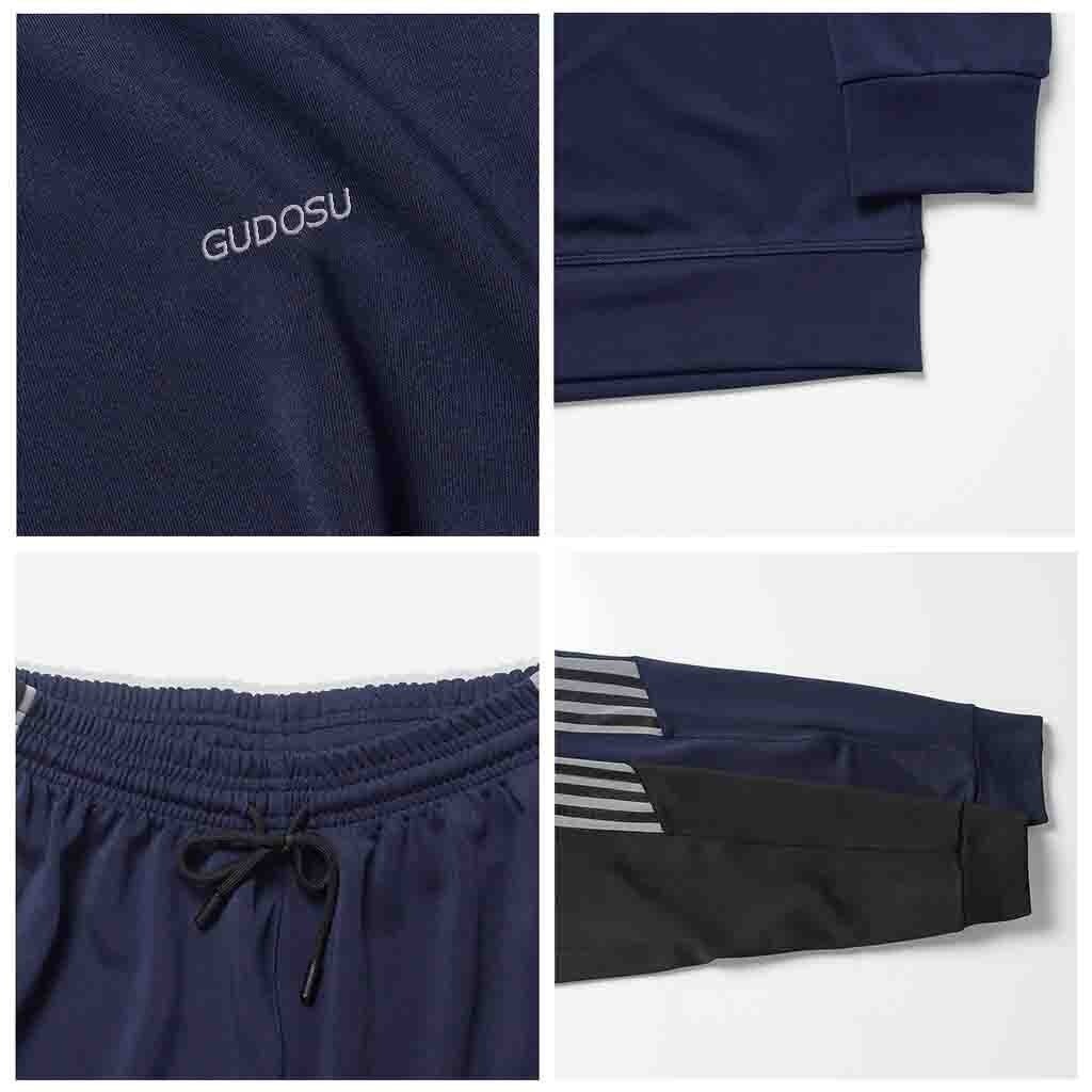 Bộ Nỉ Nam Thu Đông - Bộ nỉ thể thao nam cổ tròn dài tay thêu chữ Pahito