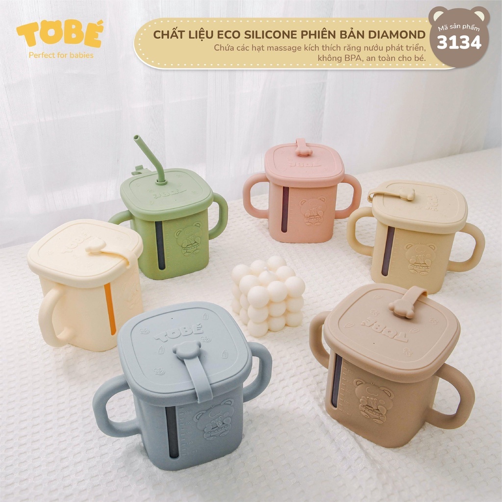 Cốc uống nước Eco silicone Tobé MS 3134