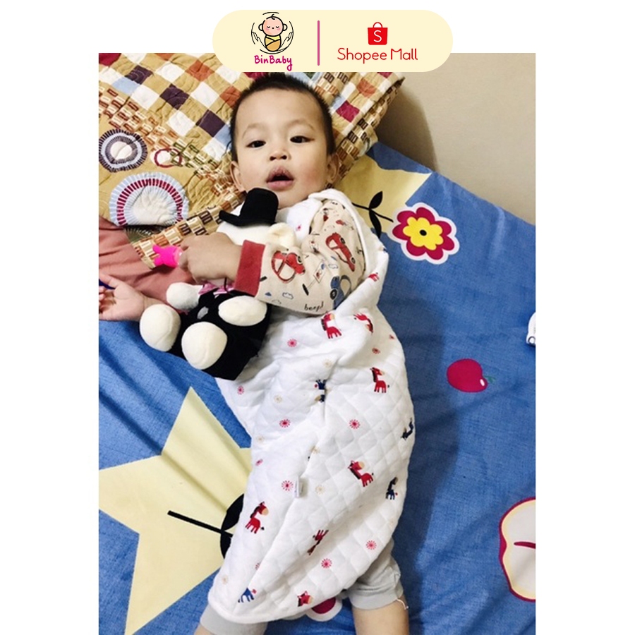Túi ngủ hở chânBABYBIN 6-24kg Mua 2 sản phẩm tặng quần trục cho bé
