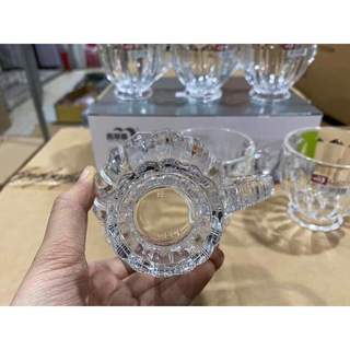 Bộ 6 chiếc cốc thuỷ tinh deli trắng