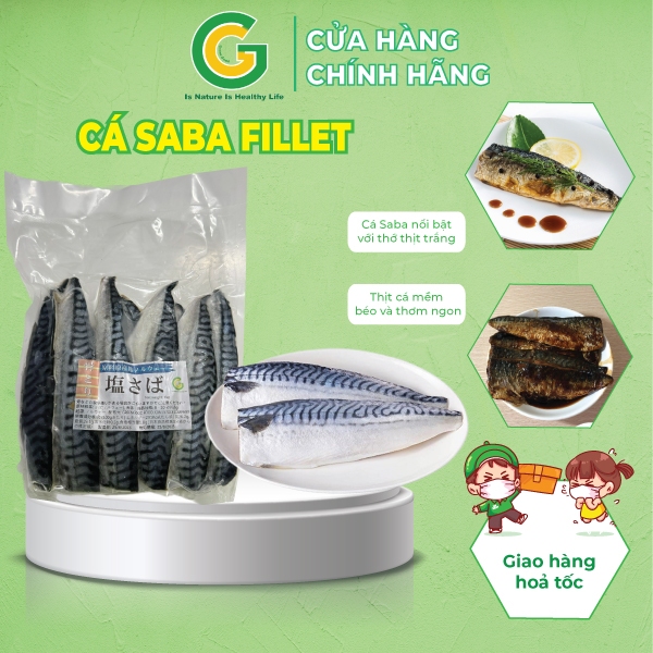 Cá Saba Nauy Fillet Nhập Khẩu Green Good Chuyên Sốt, Nướng, Chiên Giòn