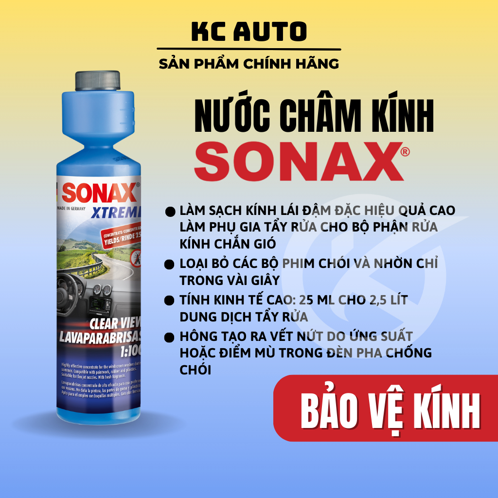 Dung Dịch Châm Rửa Kính (Dòng Extreme) SONAX - 271141