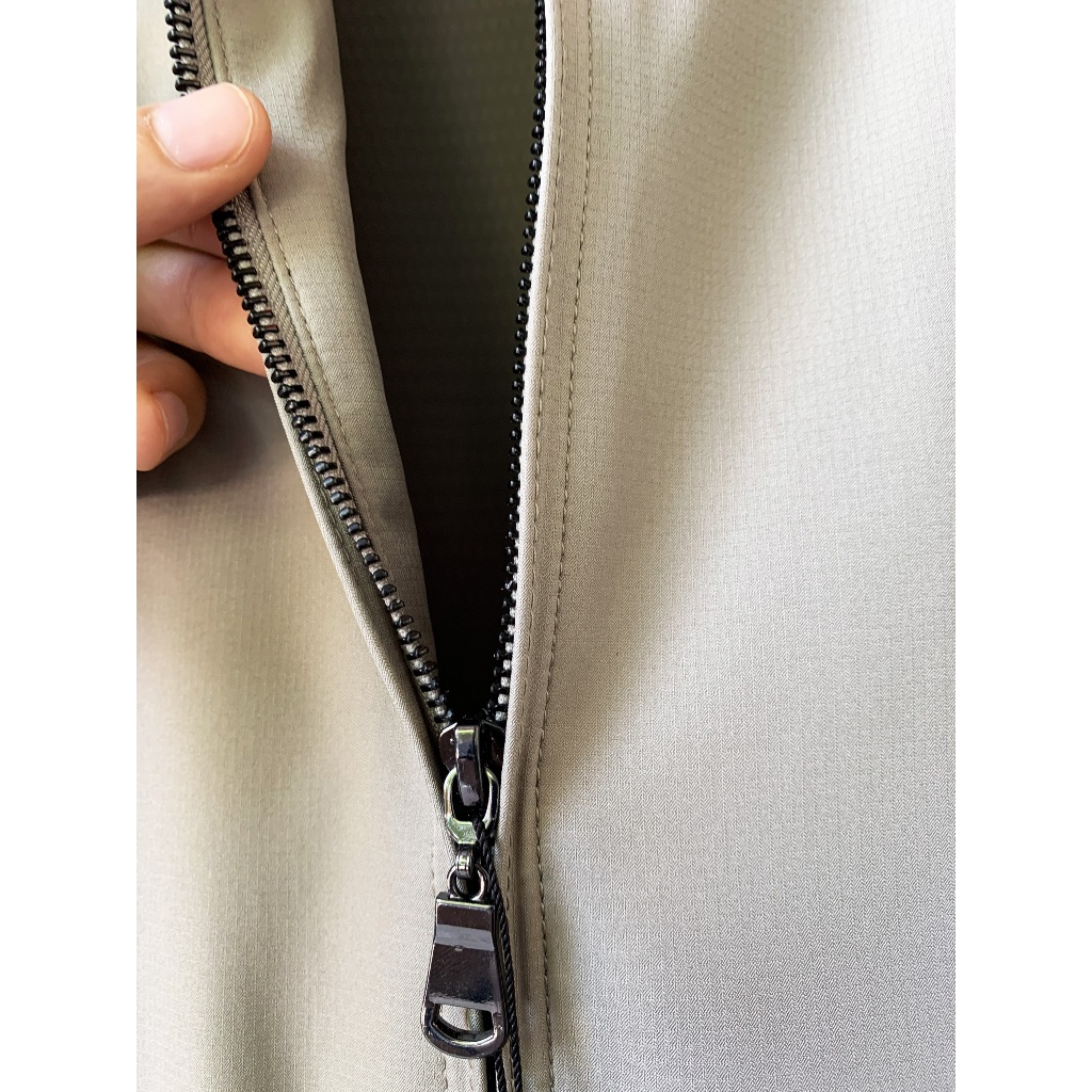 Áo Khoác Nam Vĩnh Tiến Trung Niên 2 Lớp Cao Cấp Xám Sáng K008