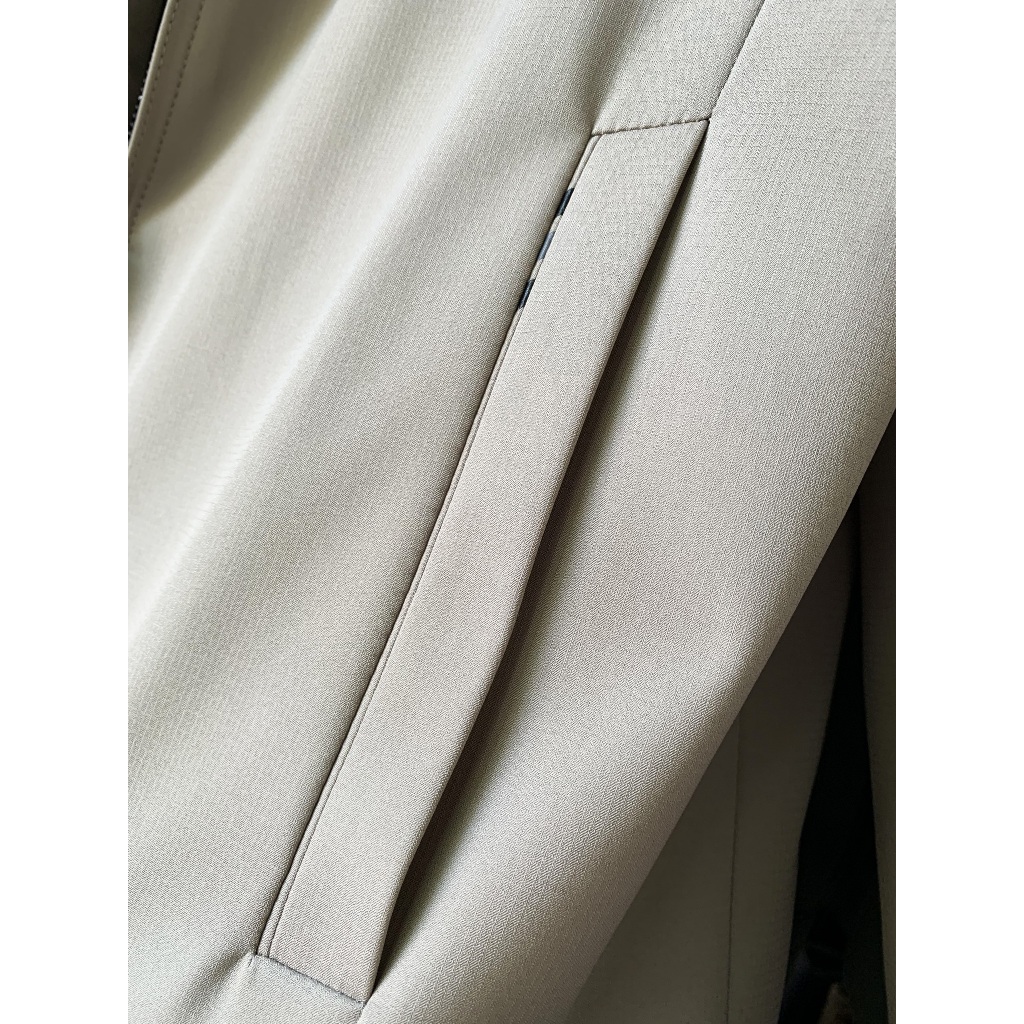 Áo Khoác Nam Vĩnh Tiến Trung Niên 2 Lớp Cao Cấp Xám Sáng K008