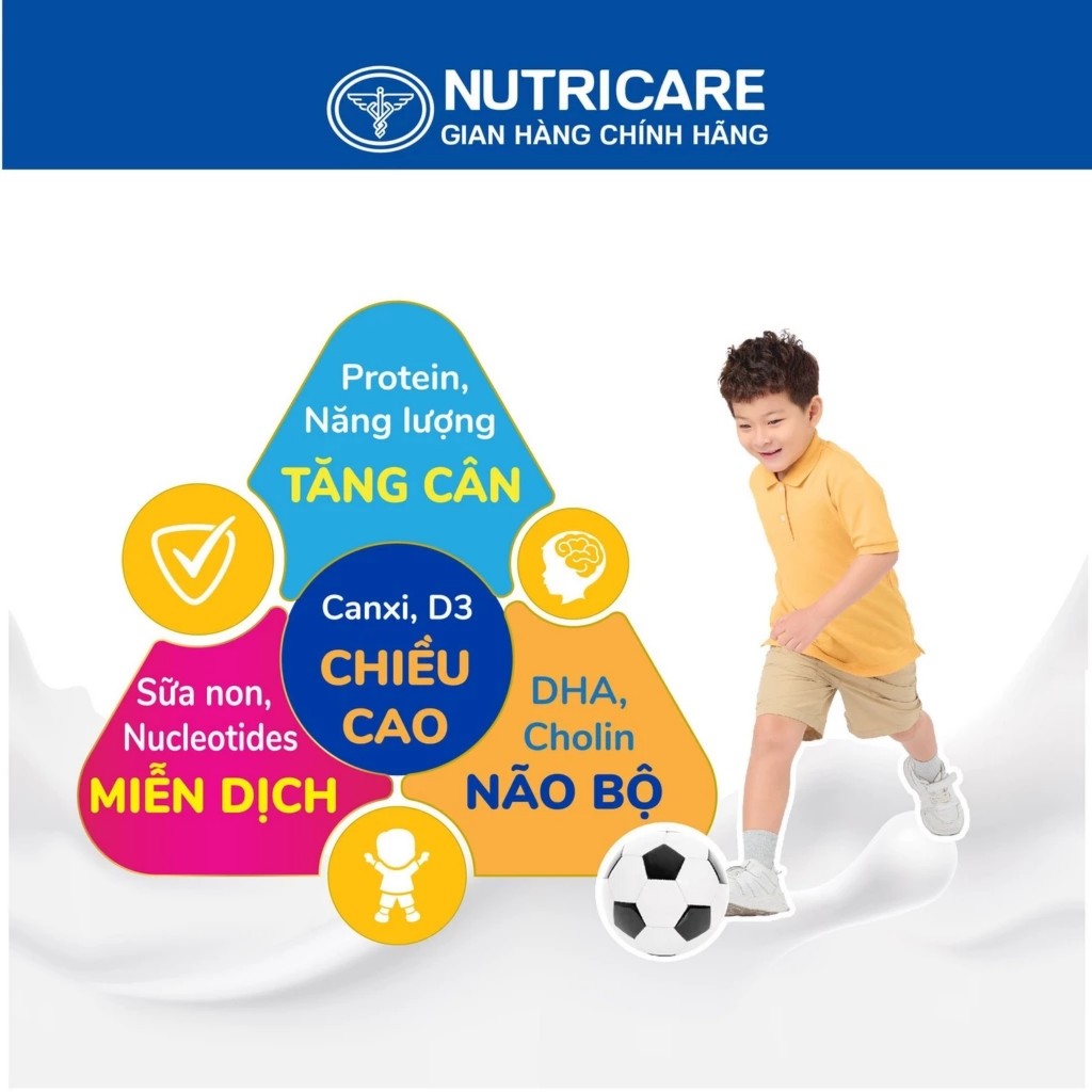 [HSD T6-2025] Sữa Bột Nutricare MetaCare GROW 2+ Tăng Chiều Cao Và Miễn Dịch 850g.